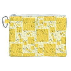 Party-confetti-yellow-squares Canvas Cosmetic Bag (xl)