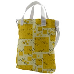 Party-confetti-yellow-squares Canvas Messenger Bag