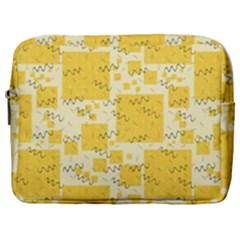 Party-confetti-yellow-squares Make Up Pouch (large)