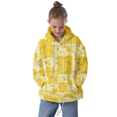Party-confetti-yellow-squares Kids  Oversized Hoodie