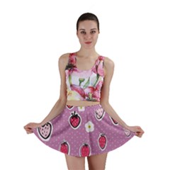 Juicy Strawberries Mini Skirt by SychEva