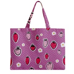 Juicy Strawberries Zipper Mini Tote Bag