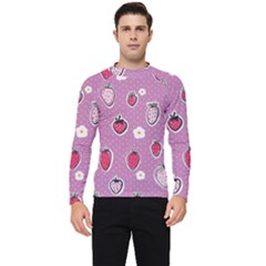 Juicy Strawberries Men s Long Sleeve Rash Guard by SychEva