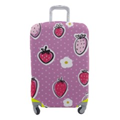 Juicy Strawberries Luggage Cover (small) by SychEva