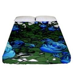 Flowers-roses-rose-nature-bouquet Fitted Sheet (king Size)