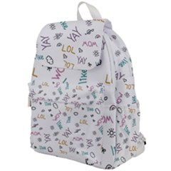 Doodle Pattern Top Flap Backpack by Sapixe