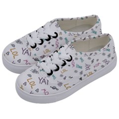 Doodle Pattern Kids  Classic Low Top Sneakers by Sapixe