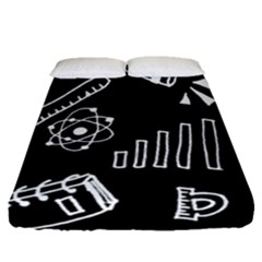 Knowledge-drawing-education-science Fitted Sheet (queen Size)