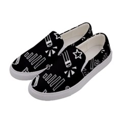 Knowledge-drawing-education-science Women s Canvas Slip Ons