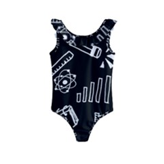 Knowledge-drawing-education-science Kids  Frill Swimsuit
