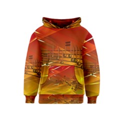 Music-notes-melody-note-sound Kids  Pullover Hoodie by Sapixe