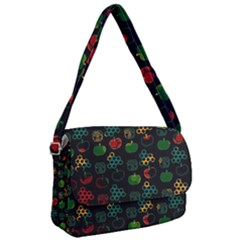 Apples Honey Honeycombs Pattern Courier Bag