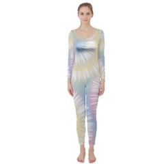 Tie Dye Pattern Colorful Design Long Sleeve Catsuit