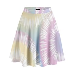Tie Dye Pattern Colorful Design High Waist Skirt