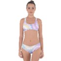 Tie Dye Pattern Colorful Design Criss Cross Bikini Set View1