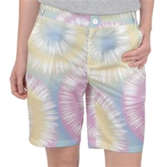 Tie Dye Pattern Colorful Design Pocket Shorts