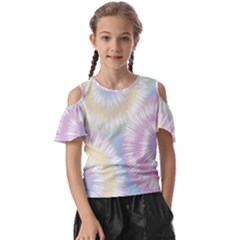 Tie Dye Pattern Colorful Design Kids  Butterfly Cutout Tee