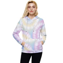 Tie Dye Pattern Colorful Design Women s Lightweight Drawstring Hoodie