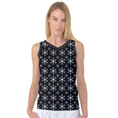 Snowflakes Background Pattern Women s Basketball Tank Top