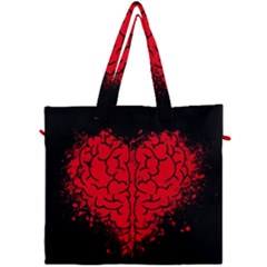 Heart Brain Mind Psychology Doubt Canvas Travel Bag