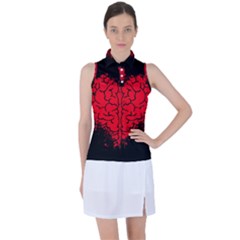 Heart Brain Mind Psychology Doubt Women s Sleeveless Polo Tee