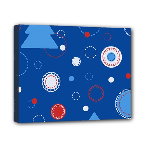 Christmas Pattern Tree Design Canvas 10  X 8  (stretched)