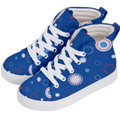 Christmas Pattern Tree Design Kids  Hi-top Skate Sneakers