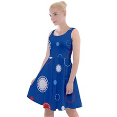 Christmas Pattern Tree Design Knee Length Skater Dress by Sapixe