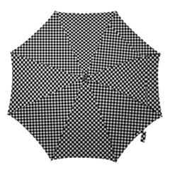 Black And White Checkerboard Background Board Checker Hook Handle Umbrellas (medium) by Sapixe