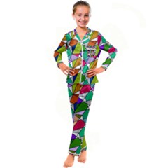 Power Pattern 821-1a Kid s Satin Long Sleeve Pajamas Set by PatternFactory