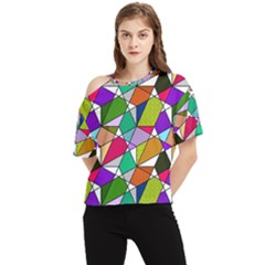 Power Pattern 821-1a One Shoulder Cut Out Tee by PatternFactory