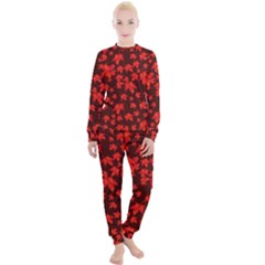 Red Oak And Maple Leaves Women s Lounge Set