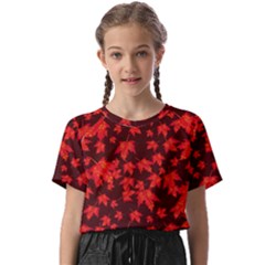 Red Oak And Maple Leaves Kids  Basic Tee