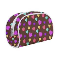 Colorfull Hearts On Choclate Make Up Case (small)