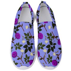 Purple Flower On Lilac Men s Slip On Sneakers by Daria3107