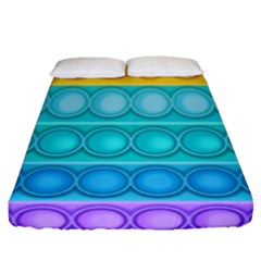 Pop It Pattern Fitted Sheet (Queen Size)