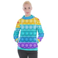 Pop It Pattern Women s Hooded Pullover