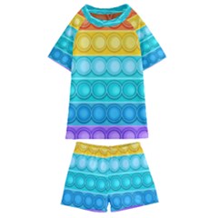 Pop It Pattern Kids  Swim Tee And Shorts Set by Daria3107