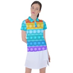 Pop It Pattern Women s Polo Tee