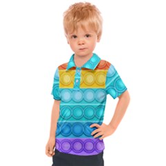 Pop It Pattern Kids  Polo Tee