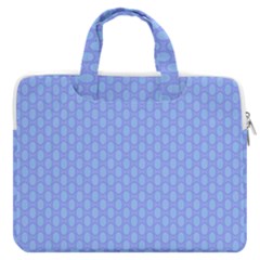 Soft Pattern Blue Macbook Pro Double Pocket Laptop Bag (large) by PatternFactory