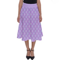 Soft Pattern Lilac Perfect Length Midi Skirt by PatternFactory