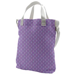 Soft Pattern Lilac Canvas Messenger Bag by PatternFactory