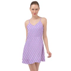 Soft Pattern Lilac Summer Time Chiffon Dress by PatternFactory