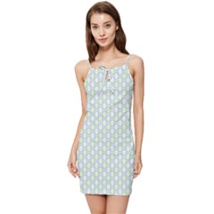 Soft Pattern Super Pastel Summer Tie Front Dress by PatternFactory