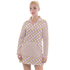 Soft Pattern Rose Women s Long Sleeve Casual Dress by PatternFactory