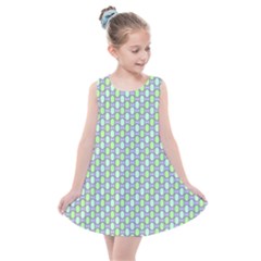 Soft Pattern Aqua Kids  Summer Dress by PatternFactory