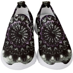 Moody Mandala Kids  Slip On Sneakers by MRNStudios