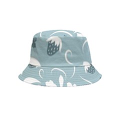 Folk Flowers Pattern Floral Surface Design Seamless Pattern Bucket Hat (kids) by Eskimos