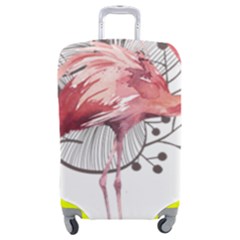 Watercolor Flamingo Luggage Cover (medium) by webstylecreations